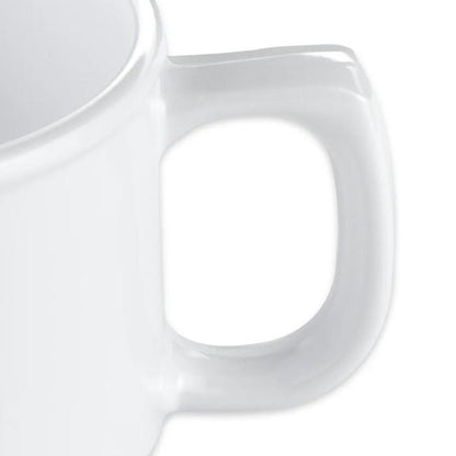 Tazón C/Asa Para Sopa Melamina Blanca 325 Ml