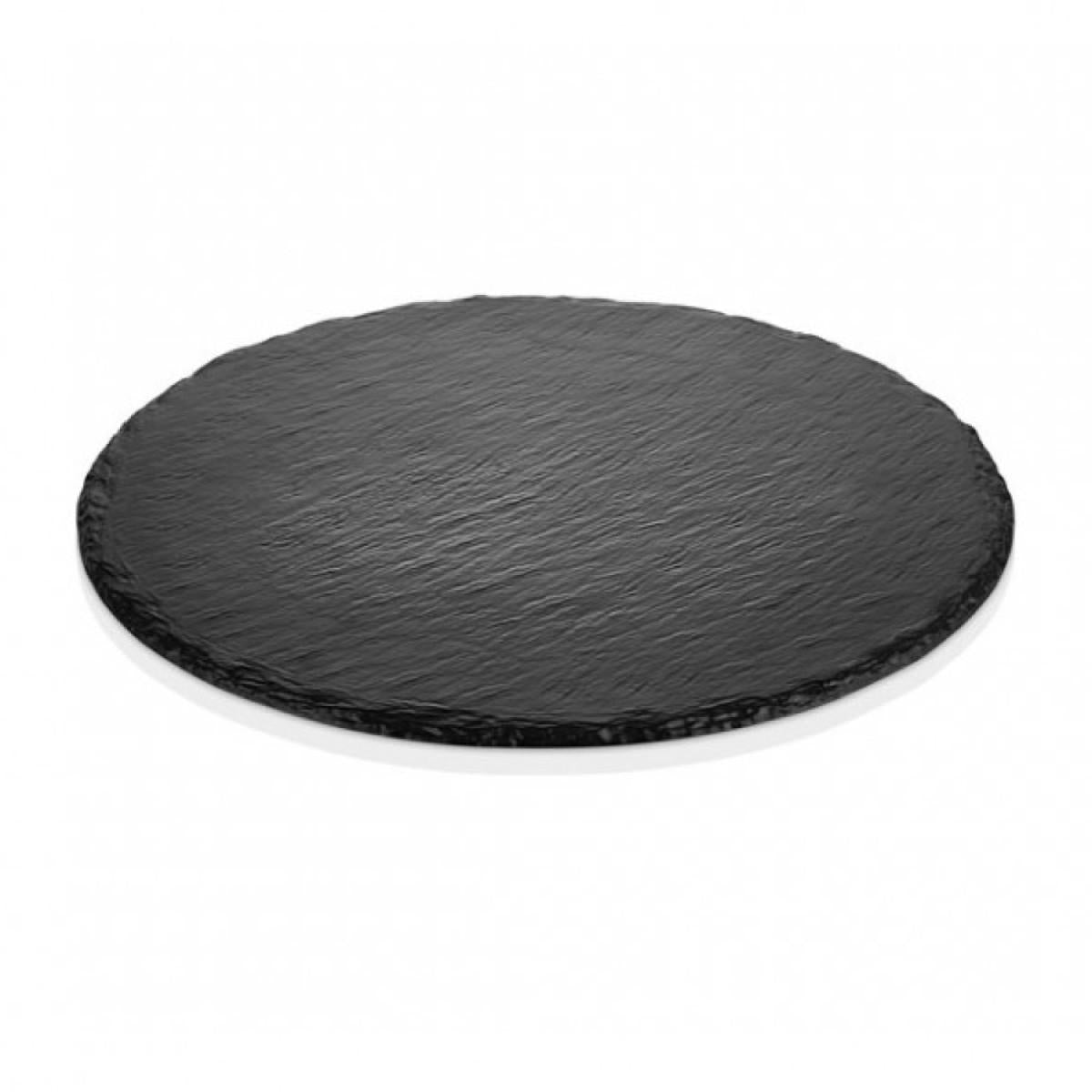 Tabla Redonda Pizza - Torta Melamina Negra 30 Cm