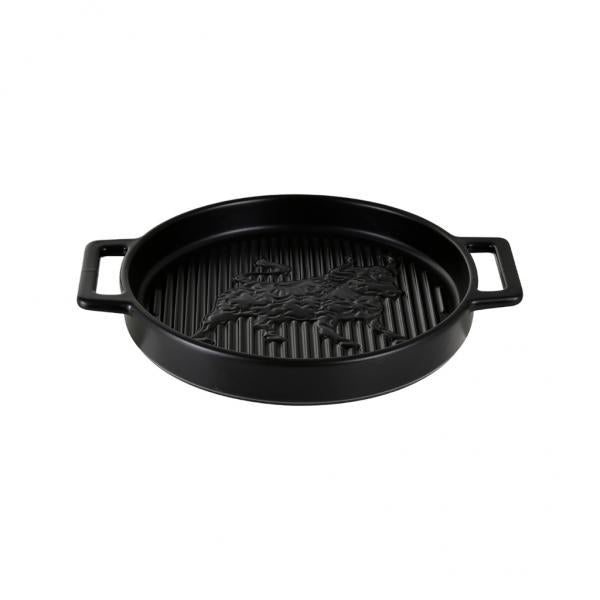 Fuente Redonda Grill Cerámica Gres 24.8x20x3 Cm