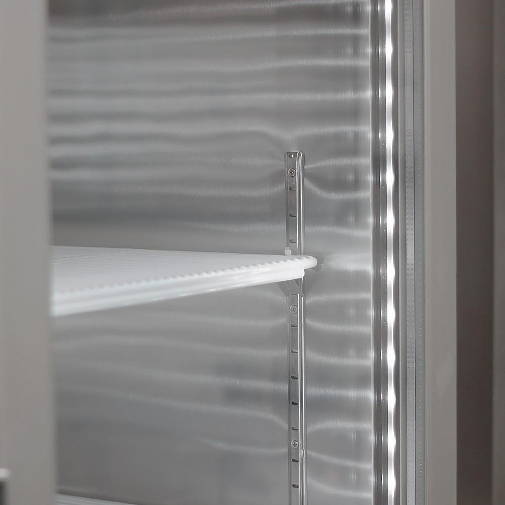 Congelador Acero Inoxidable Puerta Vidrio Single 700 Litros Norkalt
