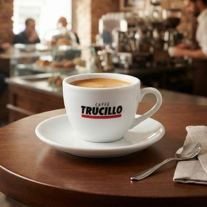 Set De 6 Tazas Y Platos de Porcelana Coupe 220Cc Línea Padua - Edición Limitada Trucillo