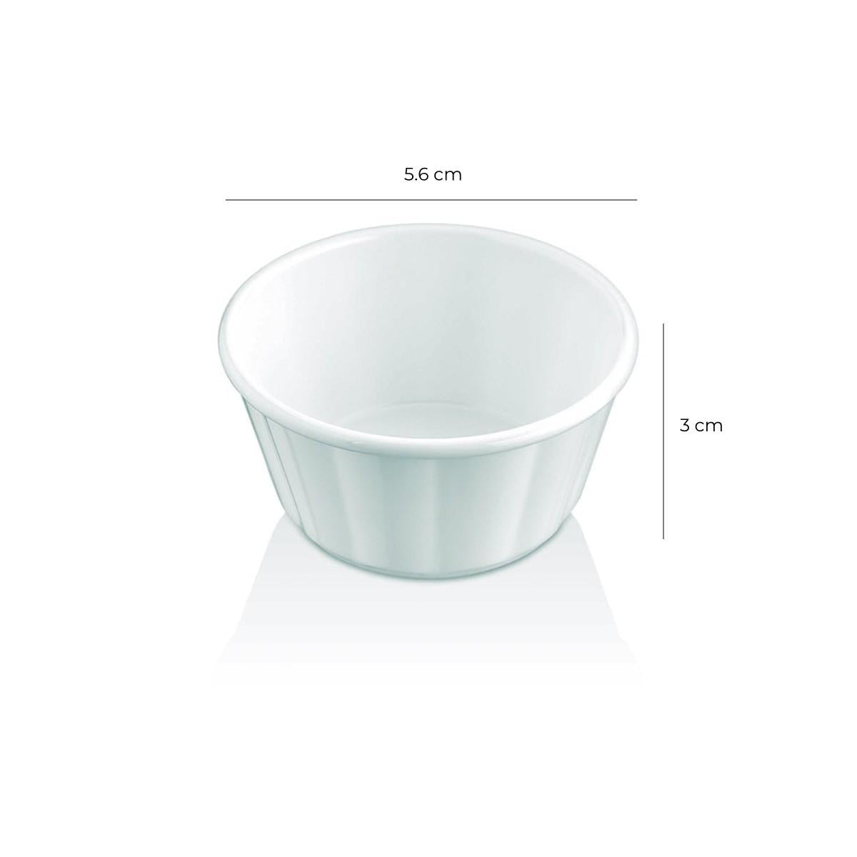 Ramekín Policarbonato Blanco Pc 5.6Cm