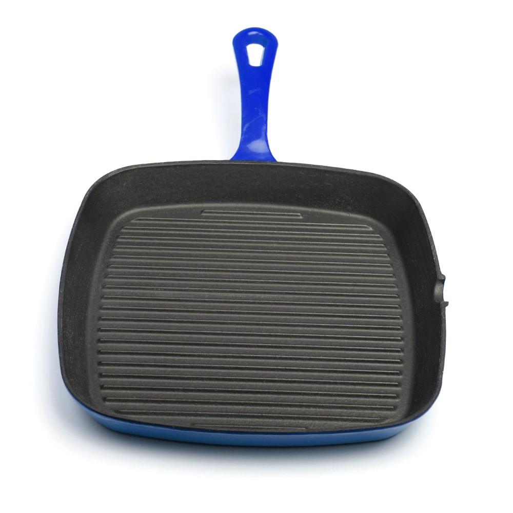 Sartén Hierro Rectangular Azul 24