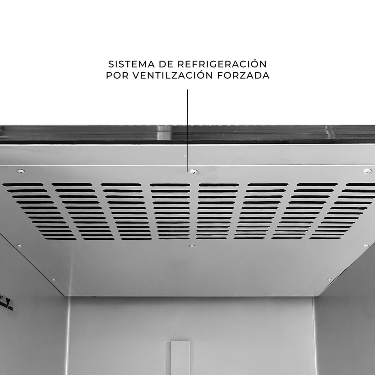 Freezer 2 Puerta De Vidrio Estampado