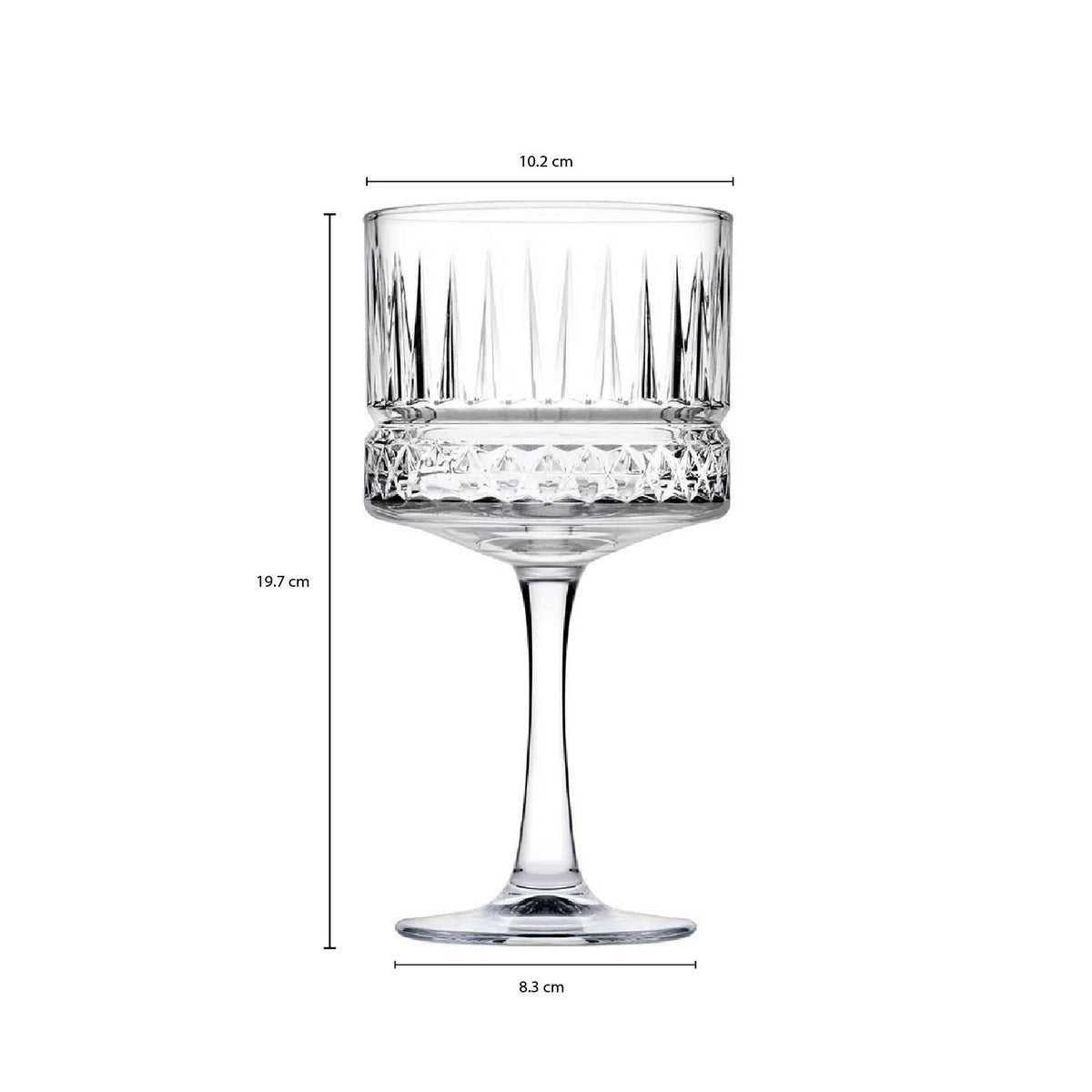 Set 4 Copas De Vino/Cocktail 500 Cc Línea Elysia