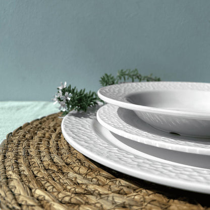 Plato Hondo Melamina Blanca 20 Cm Línea Kplus