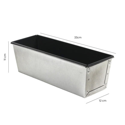 Molde De Pan Aluminio Con Tapa 33x11x12 Cm