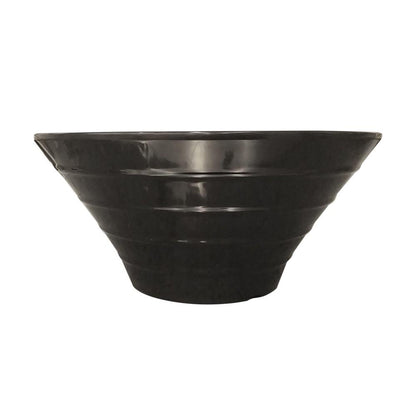 Set De 6 Bowls Redondo Melamina 20 Cm. Negro