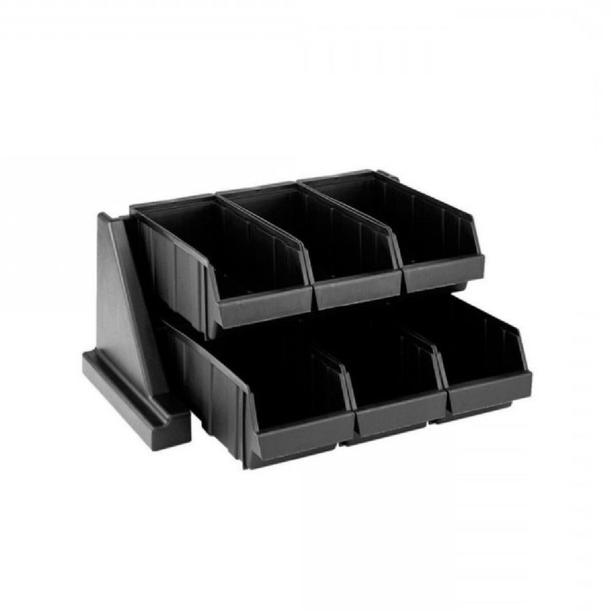 Organizador Condimentos 6 Compartimentos Negro