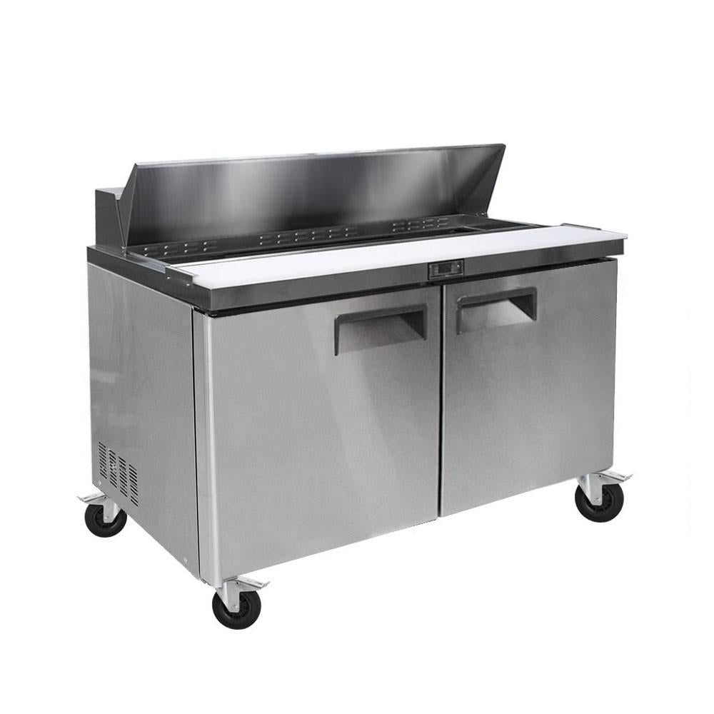 Salsera Refrigerada Acero Inoxidable 2 Puertas 125 Cm Norkalt