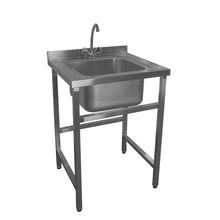 Lavadero Mural 1 Taza Acero Inox 60X60X85 Cms