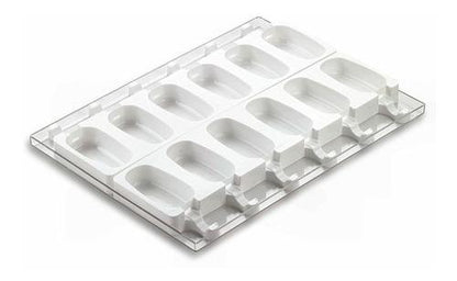 Set De 2 Moldes De Silicona Para Helado Clásico