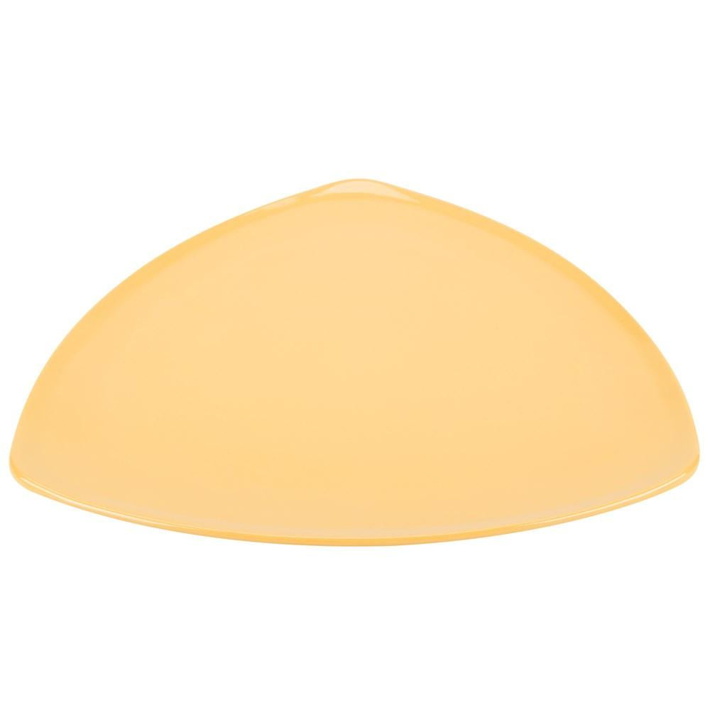 Plato Triangular Melamina Amarillo 30 Cm