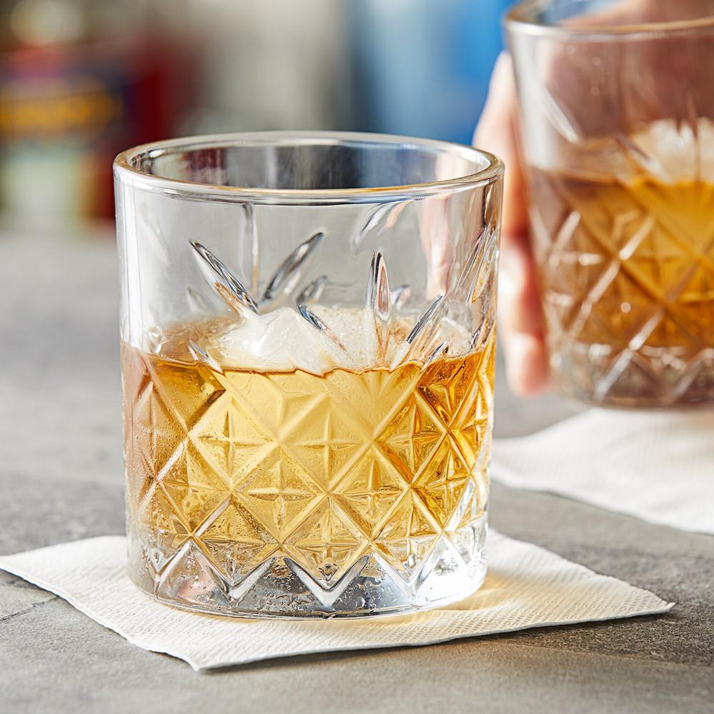 Set De 6 Vaso Vidrio Whisky Línea Timeless 345 Cc