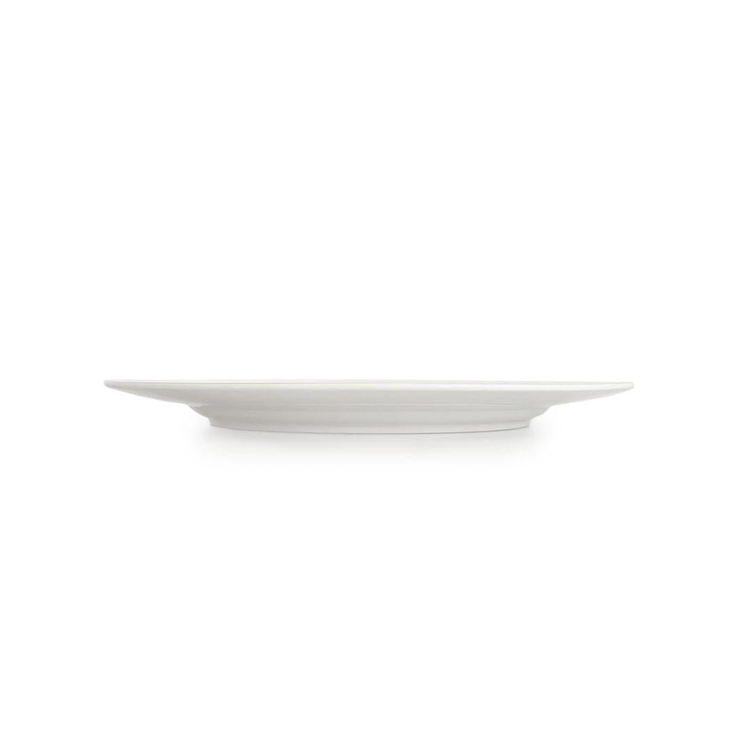 Set de 6 Platos Porcelana Entrada Borde Ancho 20 Cm Línea Padua