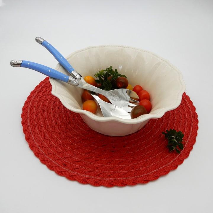 Set De Cubiertos Ensalada Montp. Azul