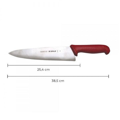 Cuchillo Medio Golpe 25 Cm Mango Rojo Línea Durafio