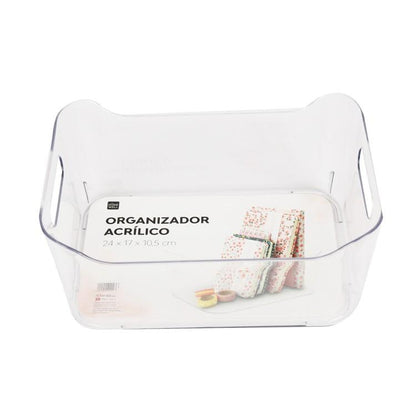 Organizador Acrílico Para Refrigerador 24x17x10.5 Cm
