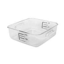 Recipiente Cuadrado De 1.9 Litros Transparente.