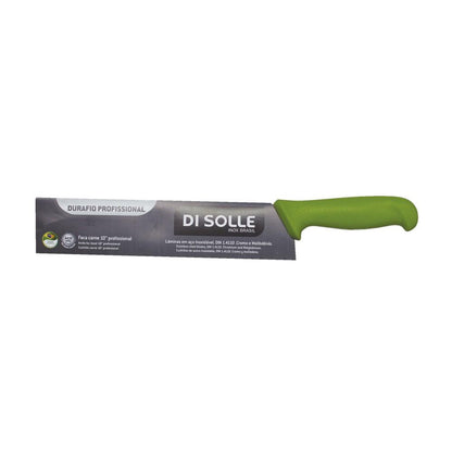 Cuchillo Medio Golpe 25 Cm Mango Verde Línea Durafio