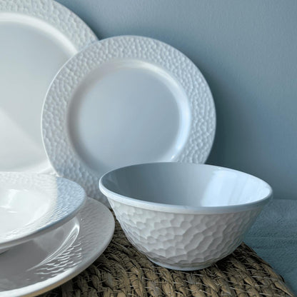Plato Melamina Blanca 20 Cm Línea Kplus