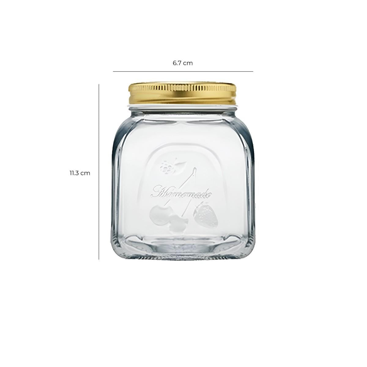Set De 6 Frascos Con Tapa De Metal 500 Ml
