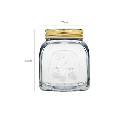 Set De 6 Frascos Con Tapa De Metal 500 Ml