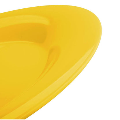 Set de 6 Plato De Policarbonato Amarillo 23 Cm
