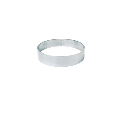 Molde Redondo Acero Inoxidable Med. 18 X 4.5 X 1 Mm