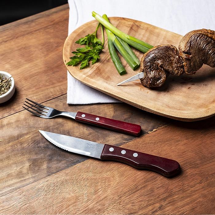 Pack 4 Cuchillo Carnes Jumbo Hoja 12 Cm Línea Sollewood