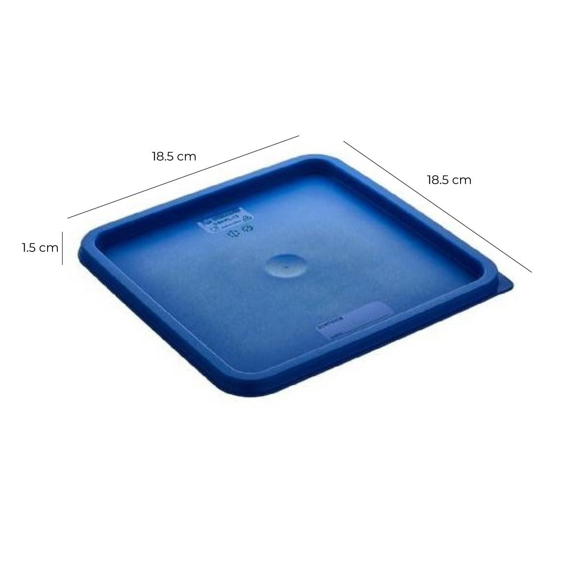 Tapa Azul Para Recipiente Polipropileno 1.9 Y 3.8 Litros