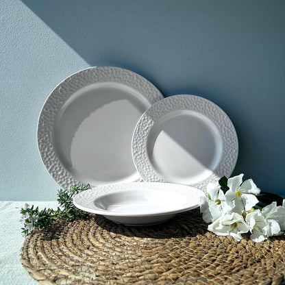 Plato Hondo Melamina Blanca 20 Cm Línea Kplus