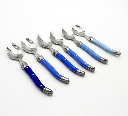 Set De 6 Cucharitas Montp. Azul