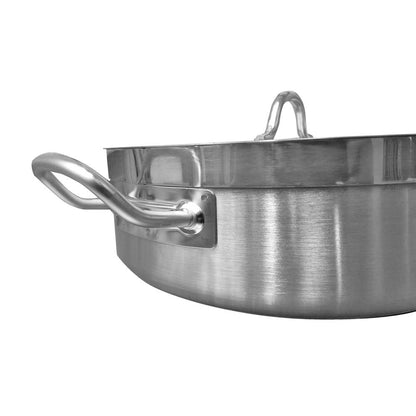 Olla Arrocera Acero inoxidable Con Tapa y Fondo Difusor 4 Litros