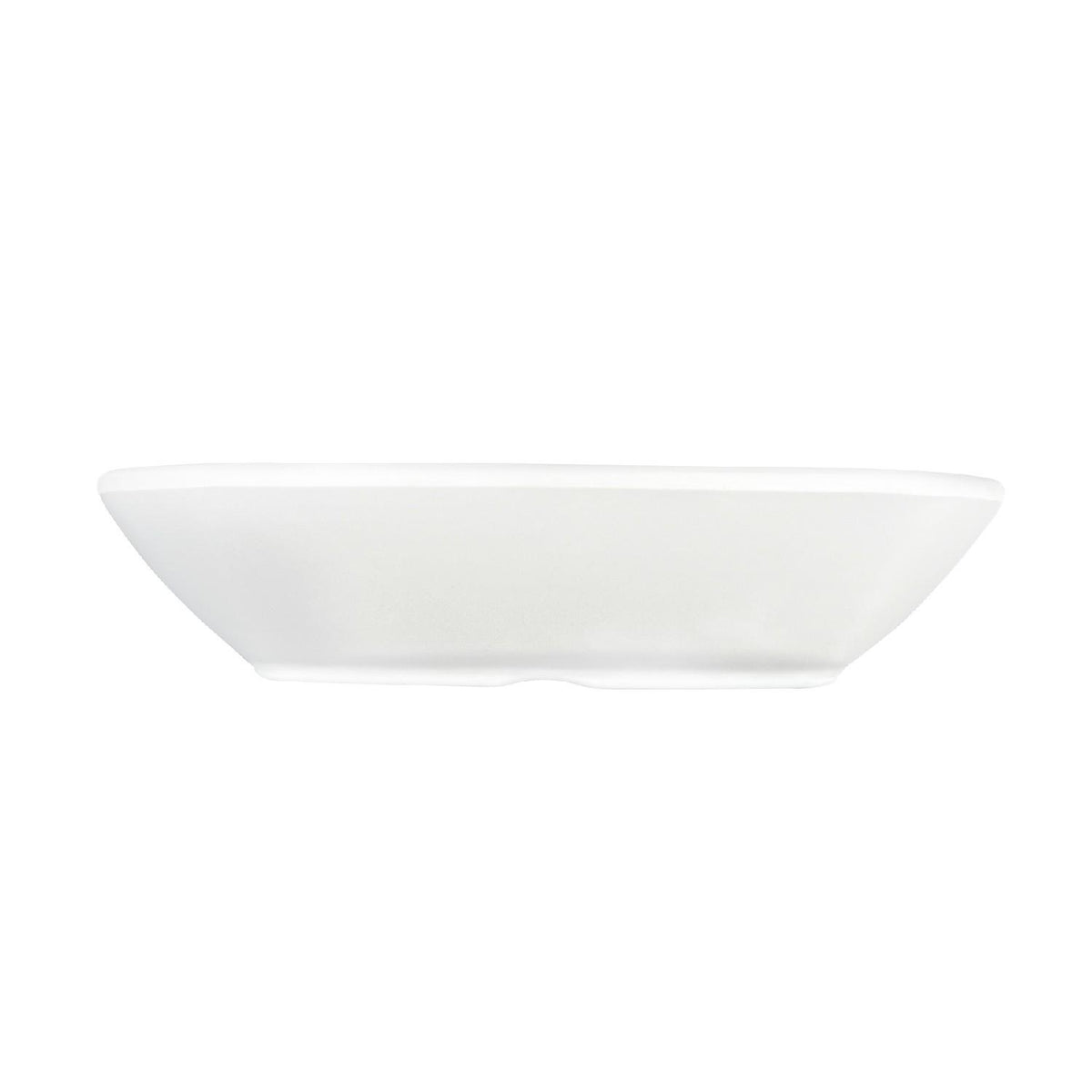 Pocillo Melamina Rectangular Blanca 20x4.5 Cm Línea Clásica