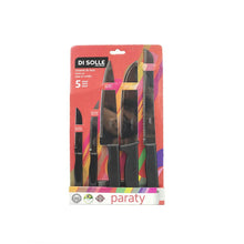 Kit De 5 Cuchillos De Cocina Negro Paraty