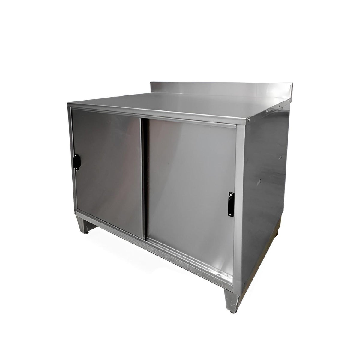 Mesón Mural Acero Inoxidable Puertas Correderas 140 Cm