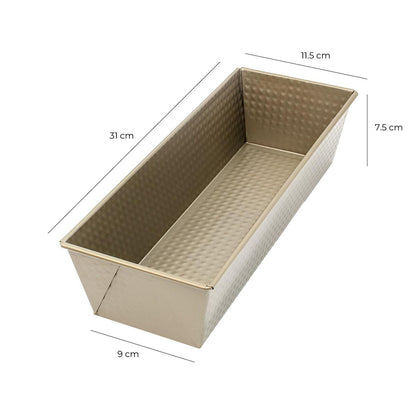 Molde Rectangular 30 Cm Antiadherente Gold