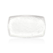 Plato Melamina Rectangular Blanca 20x33 Cm Línea Carre