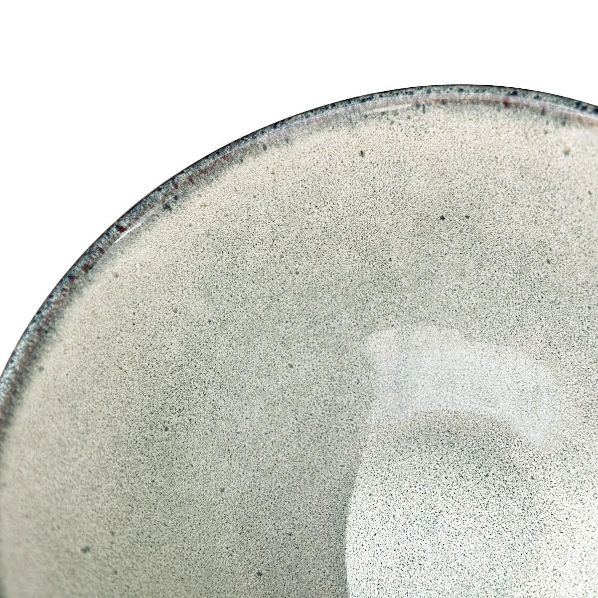 Set 6 Bowl Redondo Ceramica 14X8 Cm Gris Linea Laos