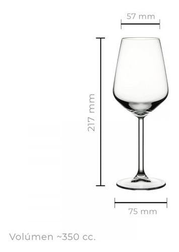 Copa Vino Blanco 350 Cc Línea Allegra