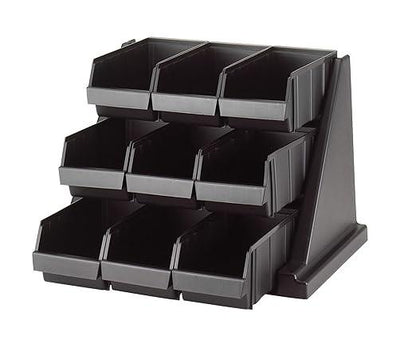 Rack Condimentos 9 Compartimientos Negro