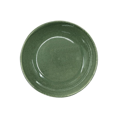 Set De 6 Bowl Redondo Ceramica 21.8 X 4.5 Cm Verde Línea Rustica