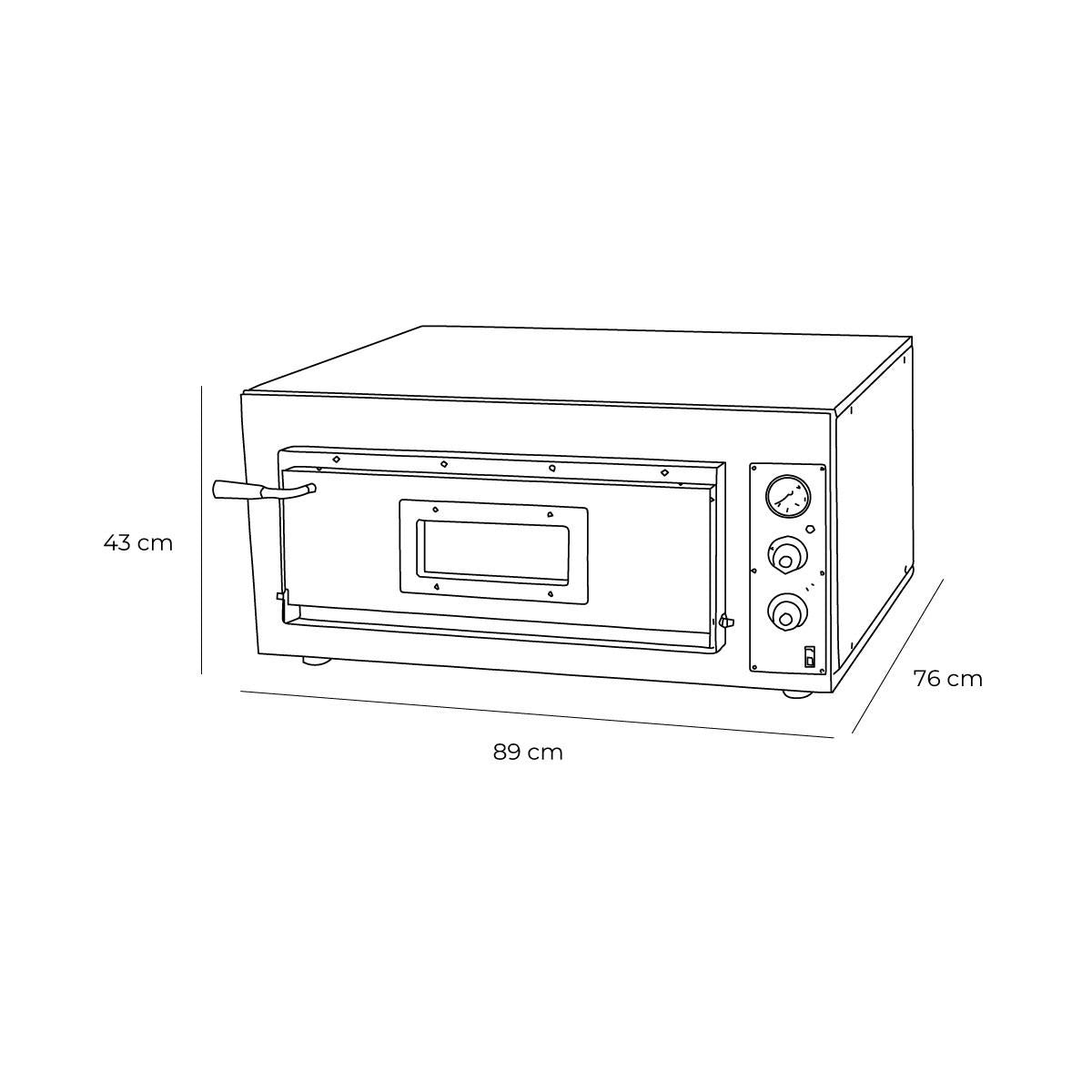 Horno De Pizza 1 Camara 450 Grados Electrico Volter
