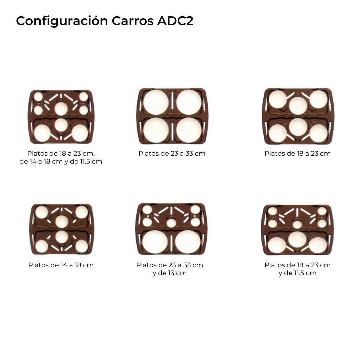 Carro Porta Platos M Caddy ADC2 Ajustable Color Cafe