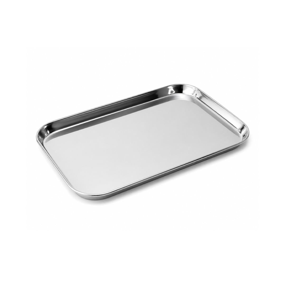 Bandeja De Servicio Rectangular Acero Inoxidable 30 x 19 Cm