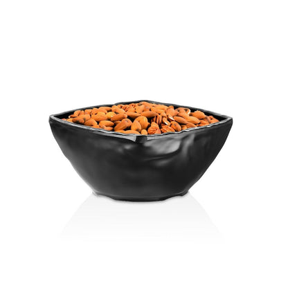 Bowl Melamina Cuadrado Negra 12.5x12.5 Cm Línea Carre