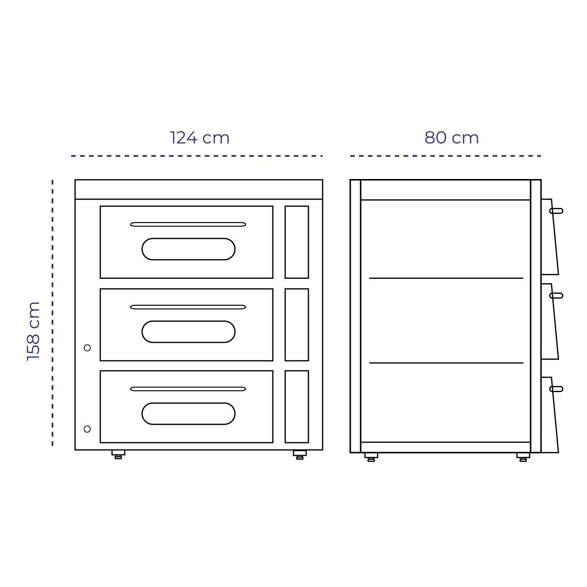 Horno 3 Cámaras Eléctrico PL-6 Volter