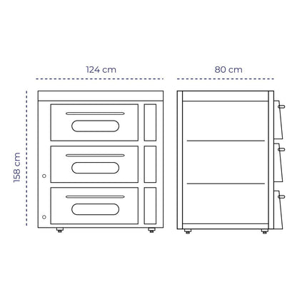 Horno 3 Cámaras Eléctrico PL-6 Volter
