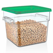 RECIPIENTE POLICARBONATO CUADRADO 3,8 LT CON TAPA VERDE